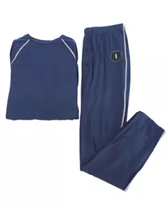 2 PCS SET MEN'S ULTRA SOFT BAMBOO LONG SLEEVE THERMAL TOP & LONG JOHN PANTS - Picture 1 of 4