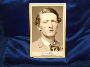 John Singleton Mosby Kabinett Karte Foto Bürgerkrieg Vintage Konföderierte Kavallerie - Bild 1 von 2