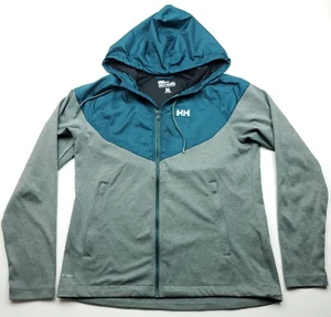 Helly Hansen Size MEDIUM X-Cool Long Sleeve Hooded Jacket Dark Teal Green - Picture 1 of 6