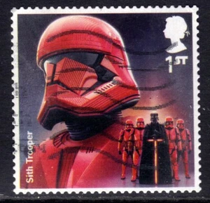 GB 2019 QE2 1st Star Wars Sith Trooper Self Adhesive used SG 4305 ( E6 ) - Picture 1 of 1