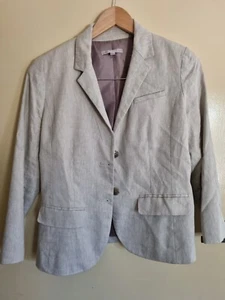 gap Beige Linen Dress Jacket Uk 6 Eu 34 US 2 IT 38 - Picture 1 of 2