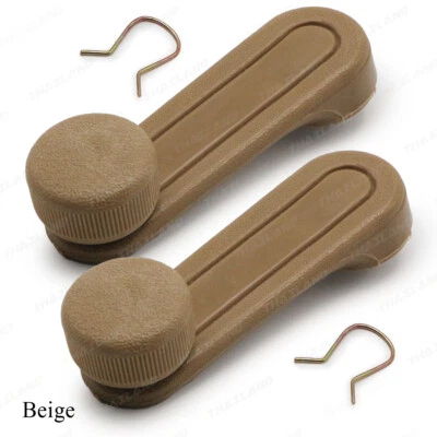 Pair Beige Windows Crank Handle For Toyota Corolla KE30 35 TE47 KE70 1974 1980 Foto 1 de 4
