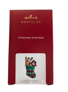 2021 Hallmark Keepsake 1st in Stocking Stuffers Series Cat Dog Ornament NIB NEU  - Bild 1 von 7