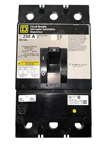Square D 0W6129A 3 Pole 250 AMP 500VDC TYPE KAAL Circuit Breaker Interrupter - Picture 1 of 6