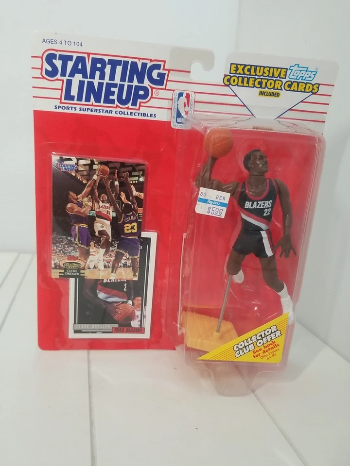 1993 Kenner SLU Starting Lineup Basketball Clyde Drexler Portland Trailblazers