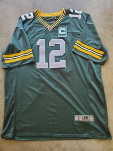 Aaron Rodgers #12 GB Packers Green Captain Jersey by Nike Size 56 - Picture 1 of 4