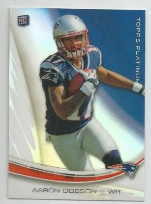 2013 Topps Platinum Aaron Dobson Rookie New England Patriots RC Marshall - Image 1 of 2