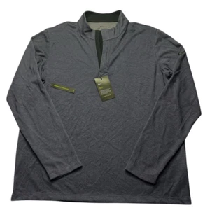 Neu mit Etikett Nike Dri Fit Standard Fit 1/4-Reißverschluss Pullover Herren dunkelpflaume Golf adrett - Bild 1 von 12