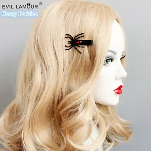 SN-B1-4 Vampire Black Spider Hairclip Halloween Costume Accessory - Foto 1 di 7