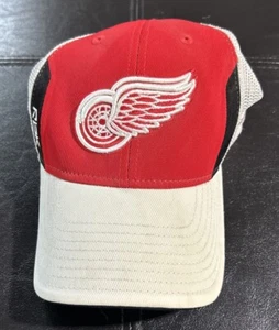 Cappello berretto baseball Reebok Detroit Redwings maglia ghiaccio centrale NHL hockey rosso bianco - Foto 1 di 4