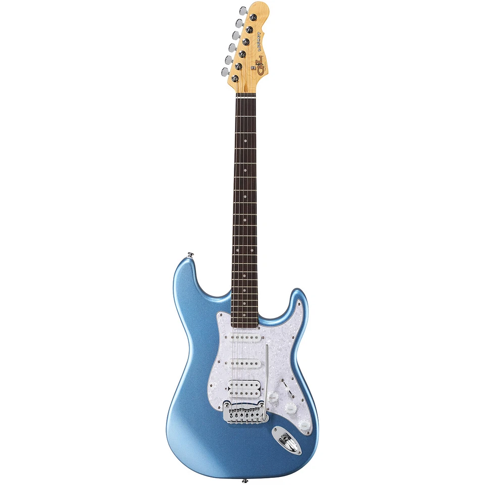 G&L Tribute Legacy HSS Guitar, Maple Neck with Rosewood, Lake Placid Blue - Image 1 of 1