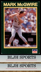 1990 Starline Long John Silver #9 Mark McGwire Oakland Athletics (B)