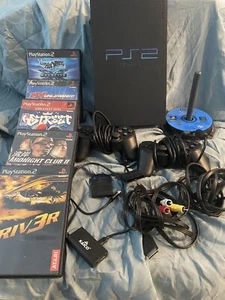 Sony Playstation 2 PS2 Fat Konsole Bundle Lot mit 22 Spielen GETESTET FUNKTIONIERT - - Bild 1 von 23