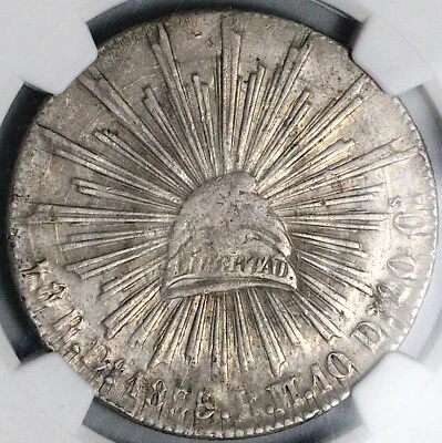 Moneda de plata escasa Durango 8 reales México 1835-Do NGC AU 55 POP 1/0 (25041901C) Foto 1 de 4