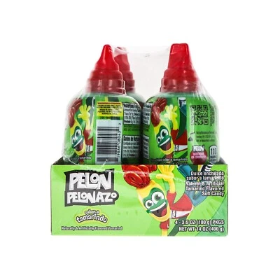 Botella de caramelo suave Pelon Pelonazo tamarindo 4 unidades - 3,5 oz Foto 1 de 2