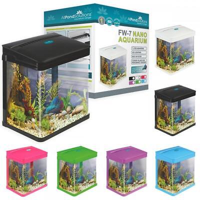 Small Starter Aquarium Fish Tank Coldwater Tropical LED Lighting 7 / 14 / 29 L • 49.51€