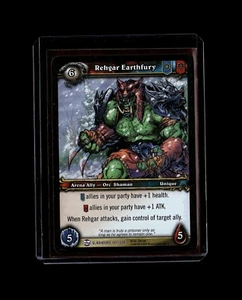 Rehgar Earthfury 149/208 - WoW TCG Gladiators Ally Orc Shaman - Rare NM - Picture 1 of 1