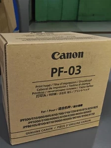 NUEVO cabezal de impresión PF-03 para Canon iPF510/605/700/815/5100/6200/8010s - Imagen 1 de 3