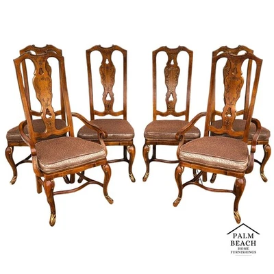Drexel Italian Tuscan Dining Chairs Set of 6 - Image 1 of 4