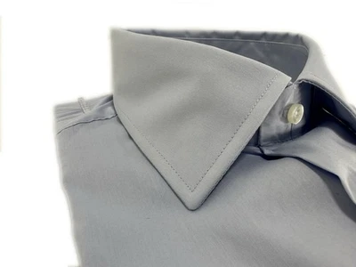 Camicia uomo sartoriale Ugo Venturini cotone regular fit cielo Made in Italy - Immagine 1 di 4