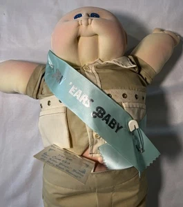 Xavier Robert’s Cabbage Patch Niños Escultura Suave 1981 Nuevo ‘Orejas Bebé Niño con Etiqueta - Imagen 1 de 15