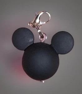 Dije de Mickey Mouse negro 3D cremallera tirador y llavero ¡¡Clip adicional!!! - Imagen 1 de 13