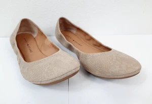 Lucky Brand Emmie Snakeprint Leather Ballet Flats, US Women's Size 8.5 M - Picture 1 of 10