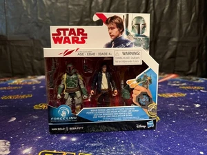 Star Wars - Hasbro Force Link Han Solo & Boba Fett 3,75" Figur 2-Pack Set NEU!!! - Bild 1 von 4