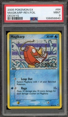 Pokemon Magikarp EX Deoxys Reverse Holo #64 PSA 9 Mint - Image 1 of 2