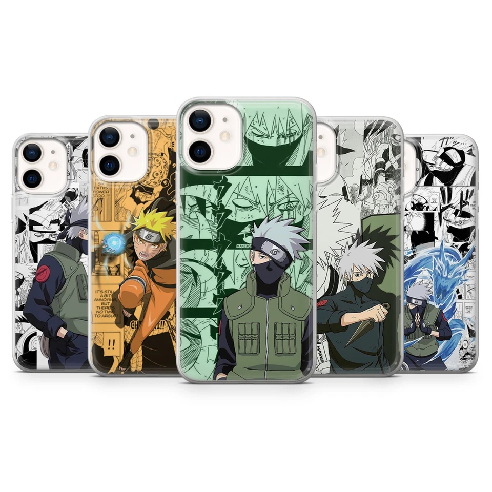 Funda de teléfono manga Naruto Kakashi para iPhone 17 16 15 14 Pixel 10 9 8 Samsung a56 Foto 1 de 1