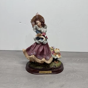 "Estatuilla Ashley Belle niña con gato de 10"" de alto" - Imagen 1 de 7