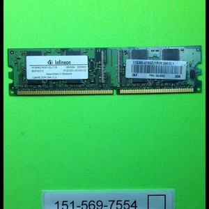 Infineon B2E32312 HYS64D16301GU-7-B 128MB DDR-266 (PC-2100) PC-2100U Random AC - Picture 1 of 2