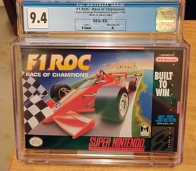 F1 ROC Race of Champions Super Nintendo SNES 1992 New Sealed CGC Graded 9.4 A+