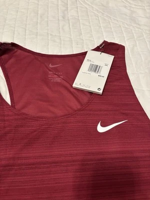 Camiseta sin mangas Nike para hombre Stock Dry Miler CV2742, roja 2XL nueva con etiquetas Foto 1 de 2