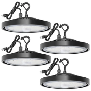 4 Pack LED Shop Lights 150W 24,000LM 5000K Super Bright High Bay Shop Lights ... - Picture 1 of 7