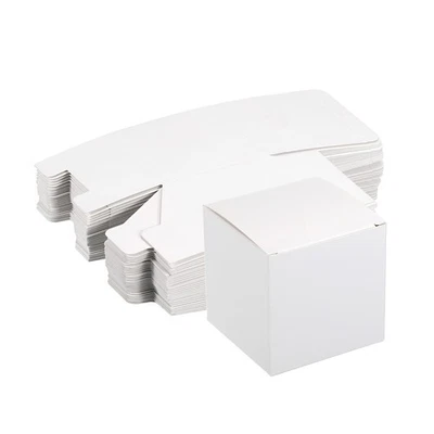 Carta Cartone Scatole Corrugata Carta Scatola Bianco 3.1" x 3.1" x 3.1" 30pz - Immagine 1 di 4