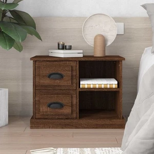 Mesita de Noche Mesa Auxiliar Armario con Cajones Estantes de Dormitorio vidaXL - Imagen 1 de 88