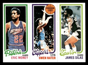 1980-81 Topps #90 / 213 / 215 Eric Money / Swen Nater / James Silas - Bild 1 von 2