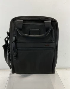 Tumi Alpha II Black Ballistic Nylon Travel Tote Crossbody Bag - Picture 1 of 11