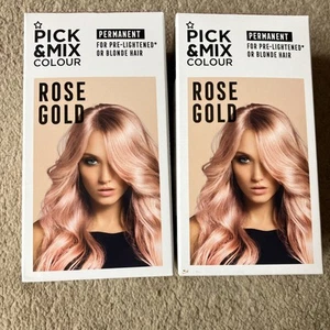 2 X Superdrug Pick & Mix Colour Rose Gold Permanent Hair Dye NEW! Lovely Shade!. - Picture 1 of 6