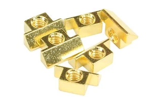 Gold plated brass string saddles for Gibson NON-WIRED ABR-1 bridge, Set of 6 - Picture 1 of 1