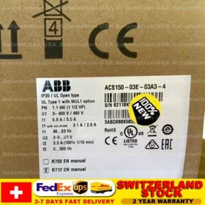 ABB ACS150-03E-03A3-4 Frequency Converter ACS150-03E-03A3-4 Fast Shipping 1pcs - Picture 1 of 11