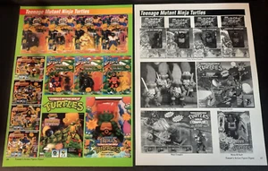 1993 TMNT Universal Monsters, Auto Mutation ~ 2x Magazine Preview Pages/PRINT AD - Picture 1 of 1