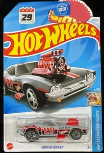 2024 HOT WHEELS RODGER DODGER LEAP YEAR 2-29-24 #77 Gray,Red Celebration Racer - Picture 1 of 5