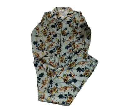 Batman Y Robin Para Hombres Pijama Azul Aqua Retro Surfs Franela Juego de Dormir Grande Foto 1 de 4