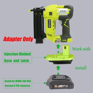 1x Adapter for Ryobi 18V Tools To WORX 20V USA Version 6-PIN (Not 4-PIN) Battery - Bild 1 von 6