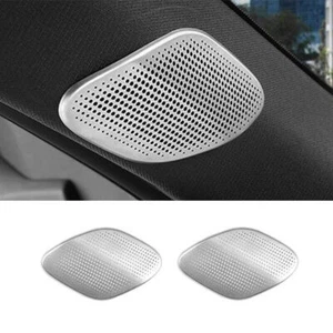 For Cadillac CT5 2020-2024 Silver Steel A-Pillar horn Speaker Frame Cover Trim - Imagen 1 de 7