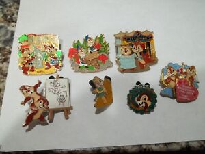 Disney Trading Pins Lot of 7 PIECES CHIP & DALE Limited Edition LE 300 500 1000