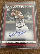 2020 Topps Update Baseball Stars Auto Red /25 Ketel Marte #BSA-KM Auto