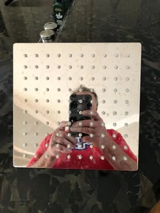 Chrome Rainfall Shower Head With Diverter Connection for Hand Held Spray - Picture 1 of 3
